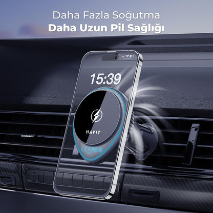 Carregador Auto Wireless HAVIT W3036, 15W, 1.67A, Preto