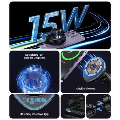 Carregador Auto Wireless HAVIT W3036, 15W, 1.67A, Preto