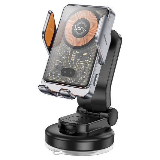 Carregador Auto Wireless HOCO HW8, 15W, 1.67A, Preto