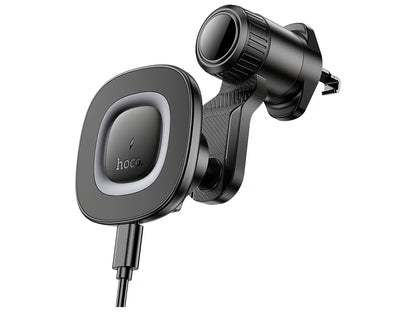 Carregador Auto Wireless HOCO HW30, 15W, 1.67A, Preto