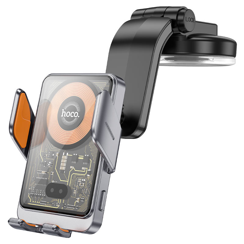 Carregador Auto Wireless HOCO HW8, 15W, 1.67A, Preto