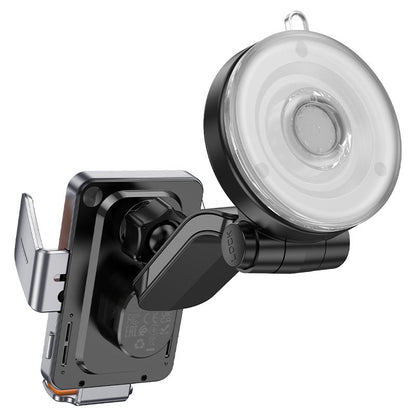 Carregador Auto Wireless HOCO HW8, 15W, 1.67A, Preto