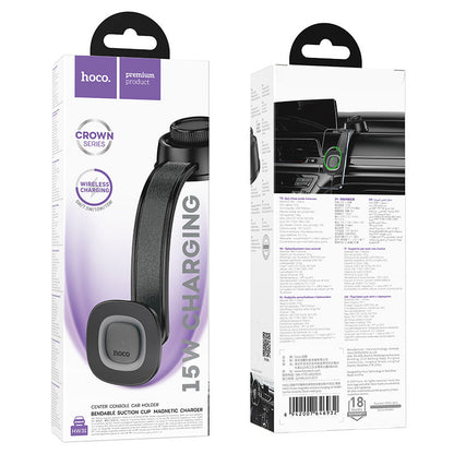 Carregador Auto Wireless HOCO HW31, 15W, 1.67A, Preto
