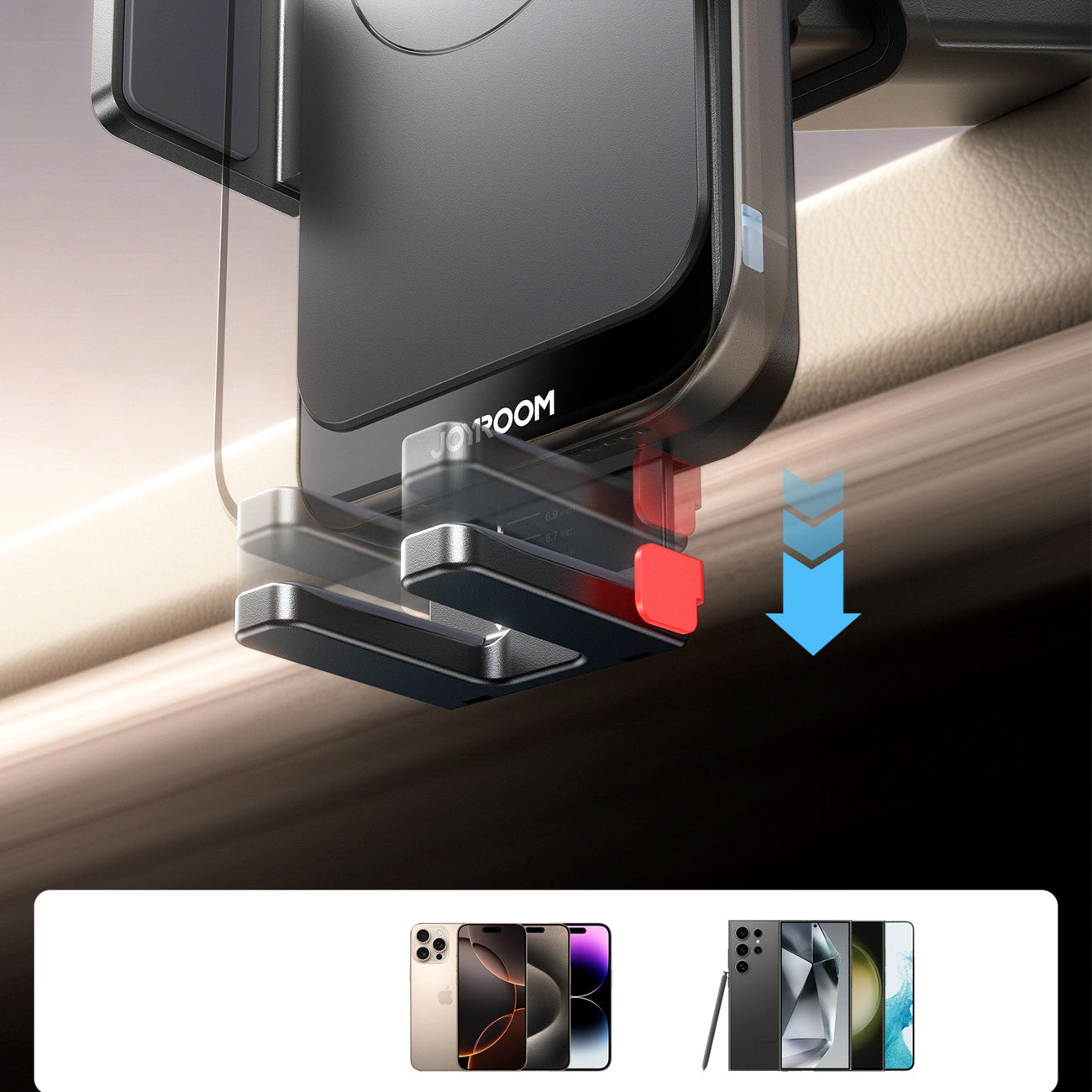 Carregador Auto Wireless Joyroom JR-ZS241S, 15W, 1.67A, Preto