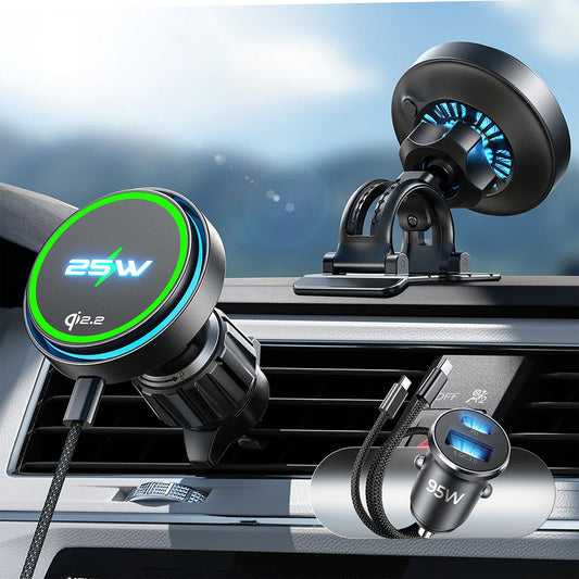 Carregador Automóvel Sem Fios Lisen W116, 25W, Preto YL0225060018