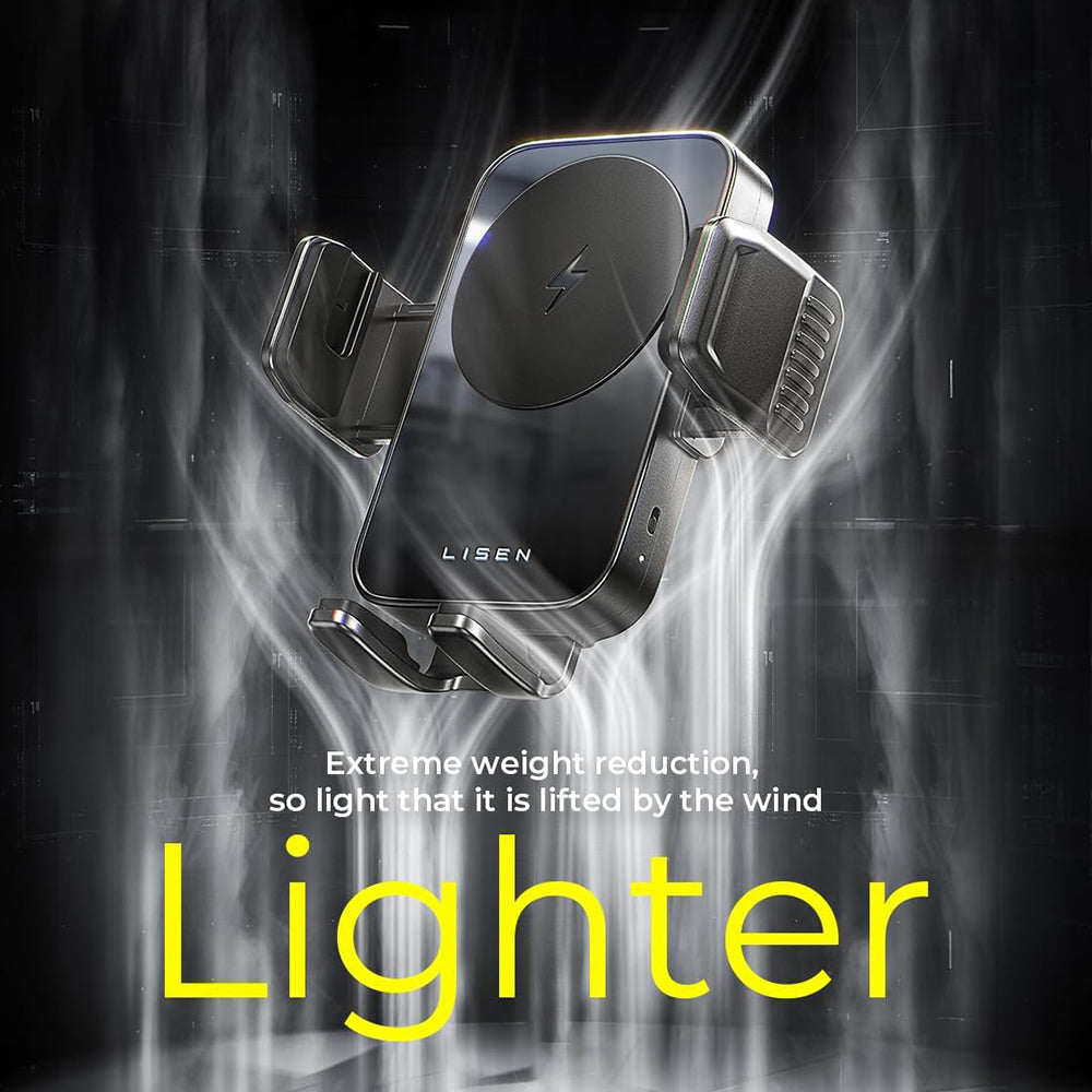 Carregador Auto Wireless Lisen W605, 15W, 1.67A, Preto YL0225030014