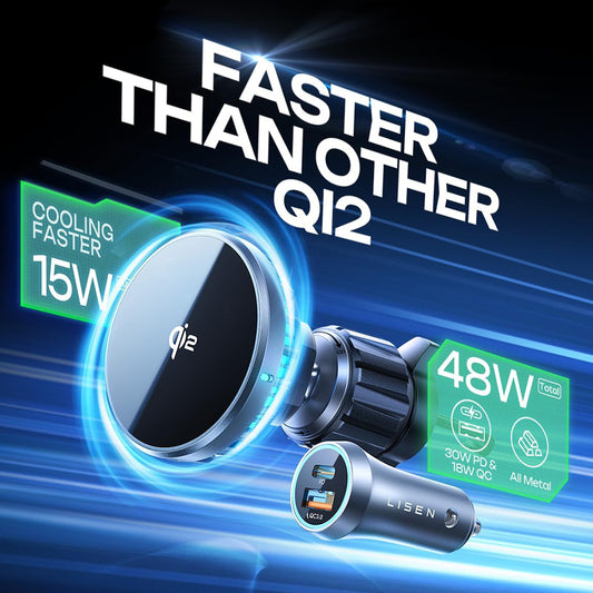 Carregador Auto Wireless Lisen W701, 15W, 1.67A, Preto YL0224060042