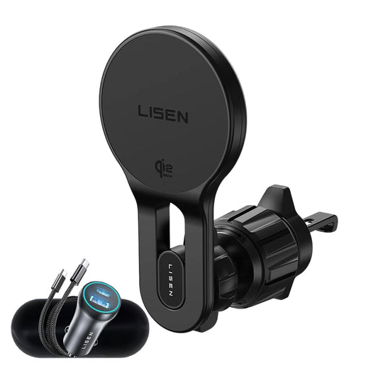 Carregador Automóvel Sem Fios Lisen W704 Pro, 25W, Preto YL0225090003