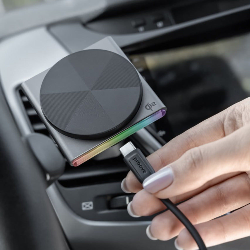Carregador Auto Wireless Proove Neostorm, 15W, 1.67A, Cinzento WHNS15002003