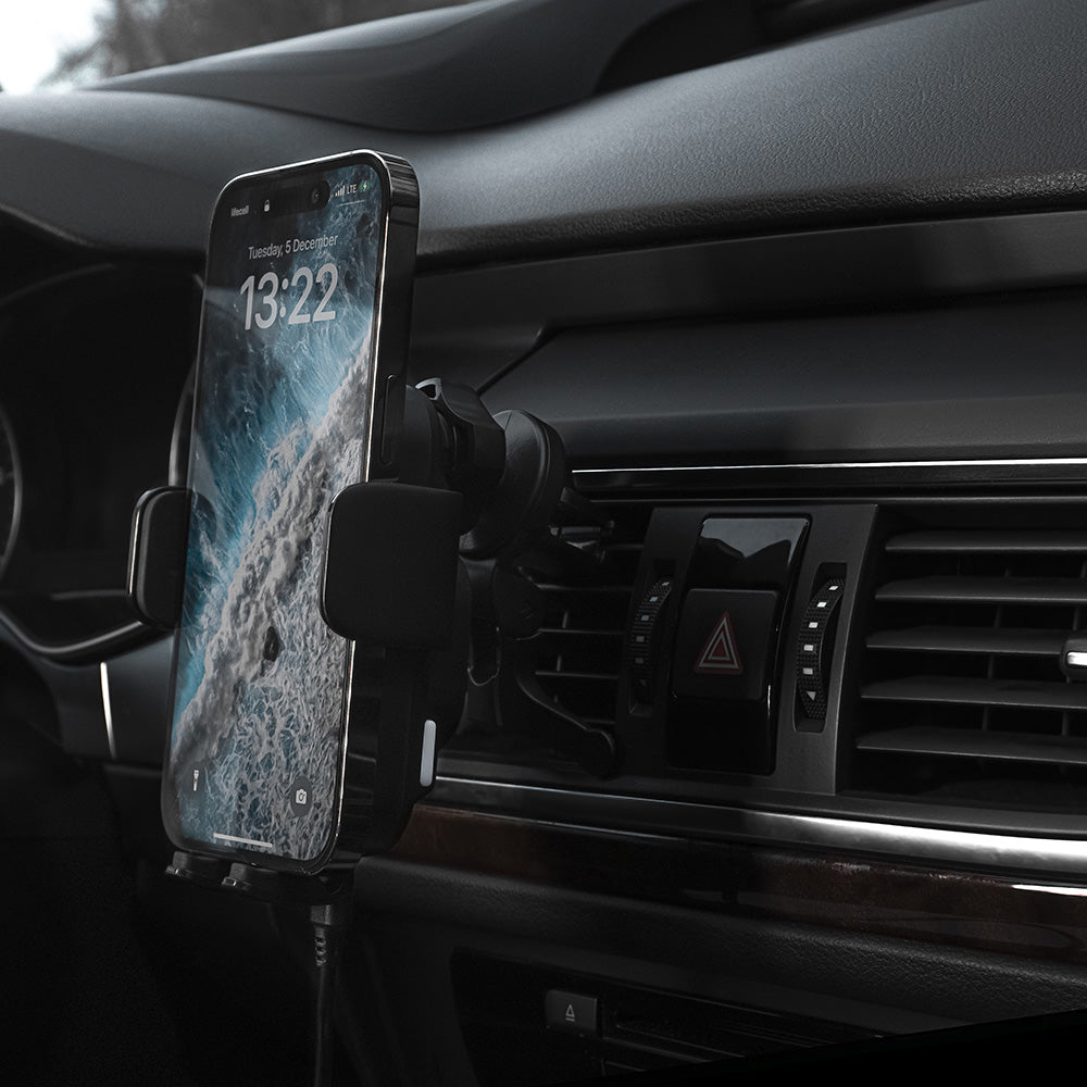 Carregador Auto Wireless Proove Triple Clamp, 15W, 1.67A, Preto WHTC15010001