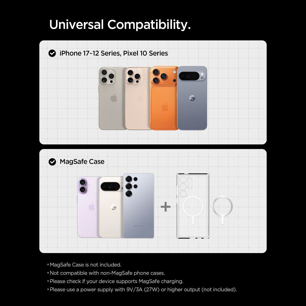 Carregador Auto Wireless Spigen EV15MAQ Essential, 15W, 1.67A, Preto ACP10513
