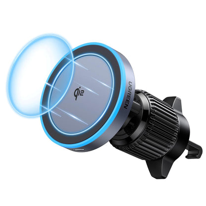 Carregador Auto Wireless UGREEN W708, 15W, 1.67A, Preto