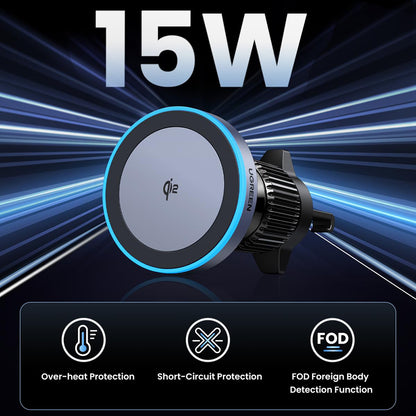 Carregador Auto Wireless UGREEN W708, 15W, 1.67A, Preto