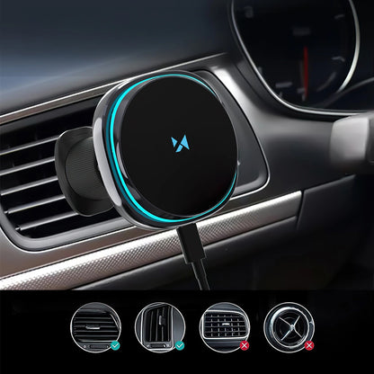 Carregador Auto Wireless WZK WCT5-Q6S2Y, 15W, 1.67A, Preto