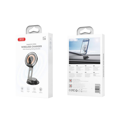 Carregador Auto Wireless XO Design CX036, 15W, 1.67A, Preto