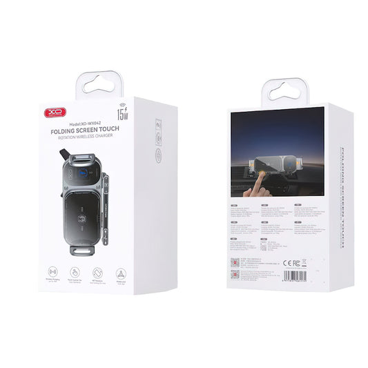 Carregador Auto Wireless XO Design WX041, 15W, 1.67A, Preto
