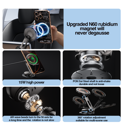 Carregador Auto Wireless XO Design CX036, 15W, 1.67A, Preto