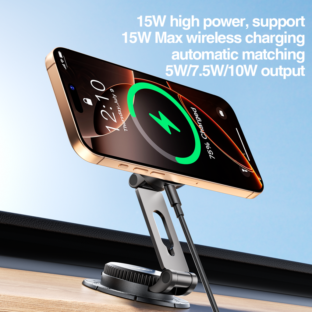 Carregador Auto Wireless XO Design CX036, 15W, 1.67A, Preto