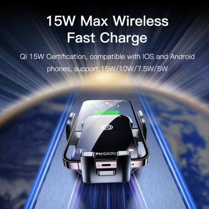 Carregador Auto Wireless Yesido C197, 15W, 1.67A, Preto