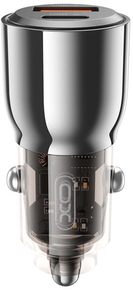 Carregador Auto XO Design CC58, 95W, 3.25A, 1 x USB-A - 1 x USB-C, Preto