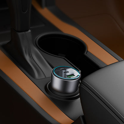 Carregador Auto Yesido Y59, 200W, 5A, 1 x USB-A - 2 x USB-C, Preto