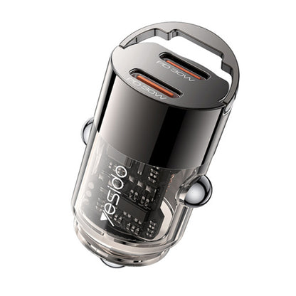 Carregador Auto Yesido Y69, 30W, 3A, 2 x USB-C, Preto