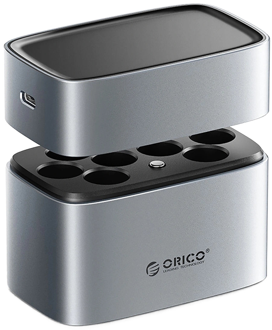 Carregador de Pilhas Orico EV8, AA, Cinzento