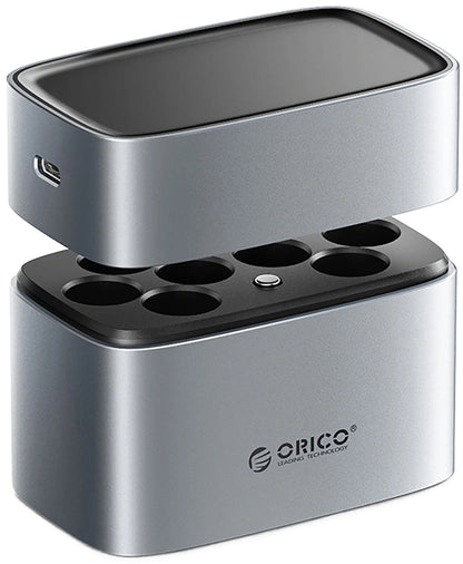 Carregador de Pilhas Orico EV8, AA, Cinzento