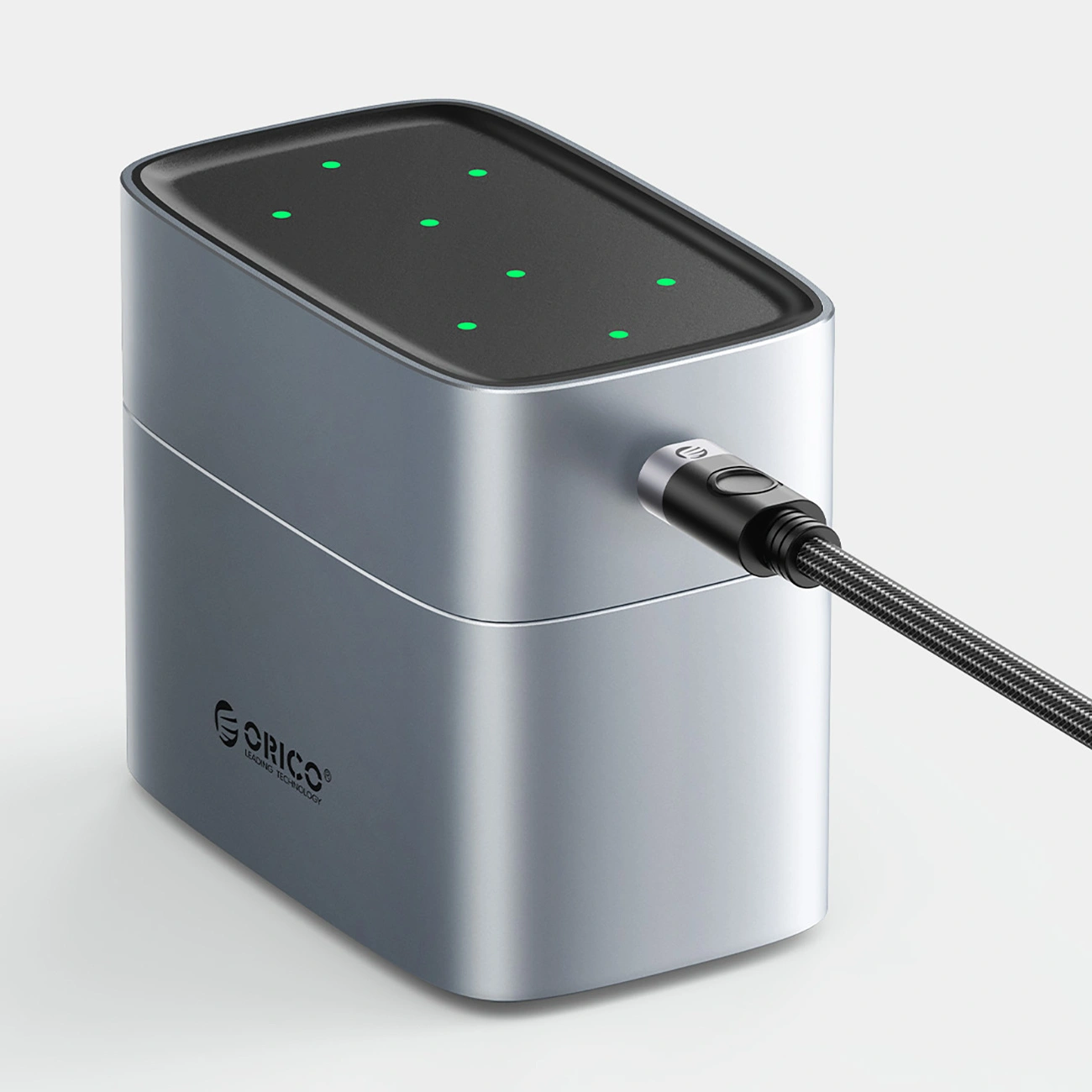 Carregador de Pilhas Orico EV8, AA, Cinzento