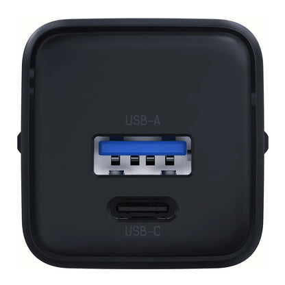 Carregador de Rede 3MK Hyper, 20W, 3A, 1 x USB-A - 1 x USB-C, Preto