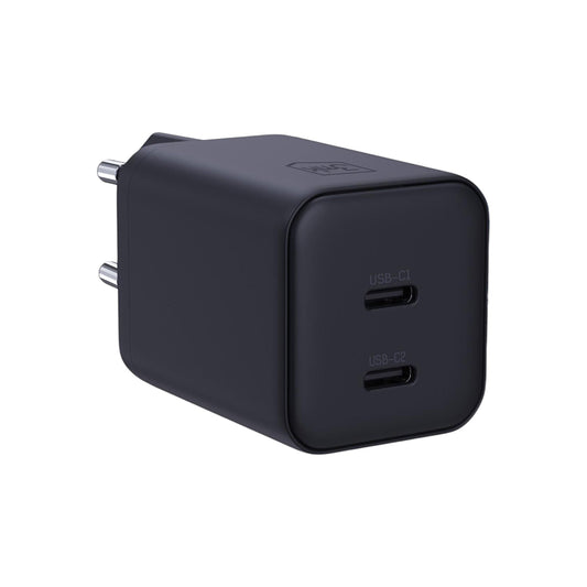 Carregador de Rede 3MK Hyper, 45W, 2 x USB-C, Preto