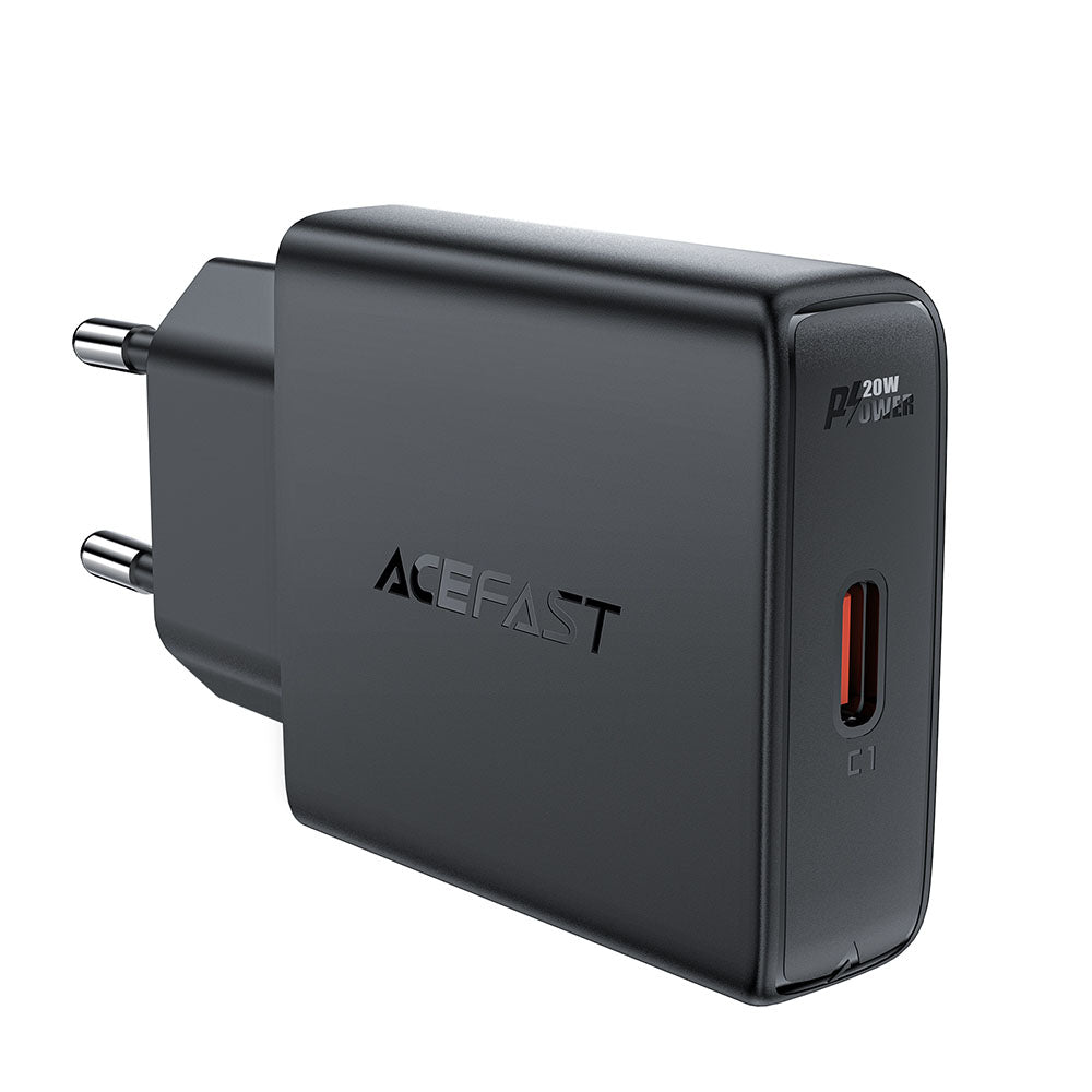 Carregador de Rede Acefast A65, 20W, 3A, 1 x USB-C, Preto