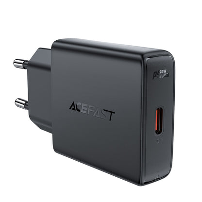 Carregador de Rede Acefast A65, 20W, 3A, 1 x USB-C, Preto