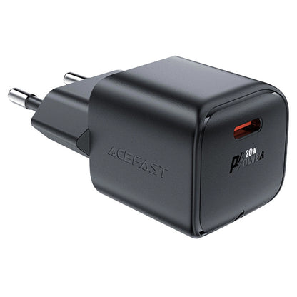 Carregador de Rede Acefast A73 Mini, 20W, 3A, 1 x USB-C, Preto