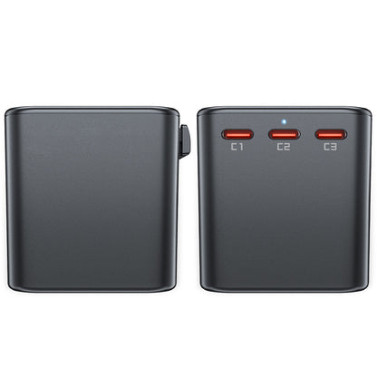 Carregador de Rede Acefast Travel Z1, 75W, 3.35A, 2 x USB-A - 3 x USB-C, Preto