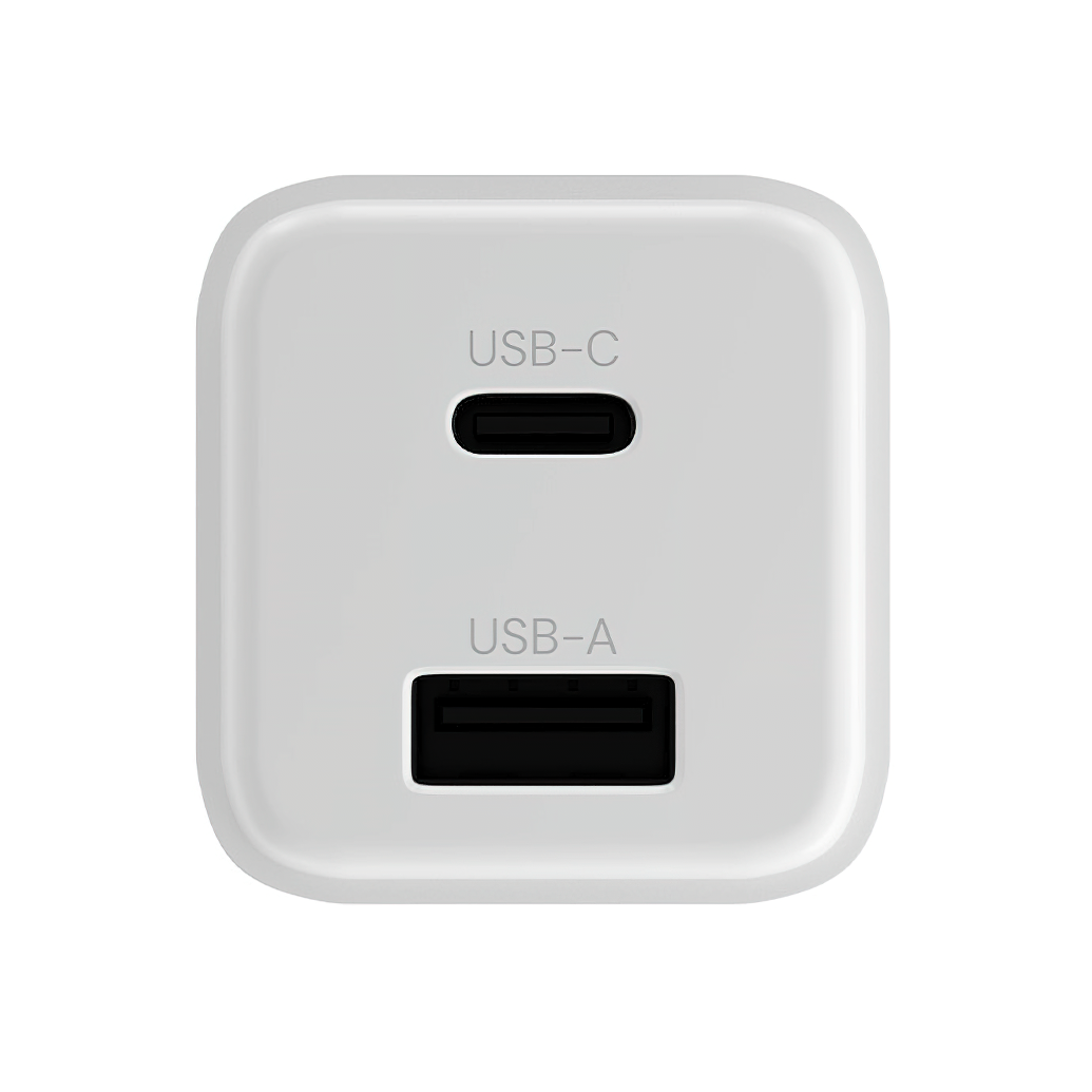 Allity Network Charger. ATC-01-30WAC Mini, 30W, 3A, 1 x USB-A - 1 x USB-C, White