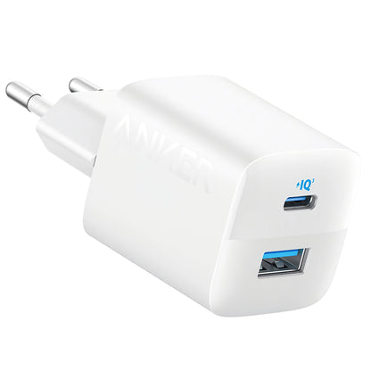 Carregador de rede Anker 323, 33W, 3A, 1 x USB-A - 1 x USB-C, branco A2331G21 