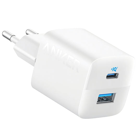 Carregador de rede Anker 323, 33W, 3A, 1 x USB-A - 1 x USB-C, branco A2331G21 