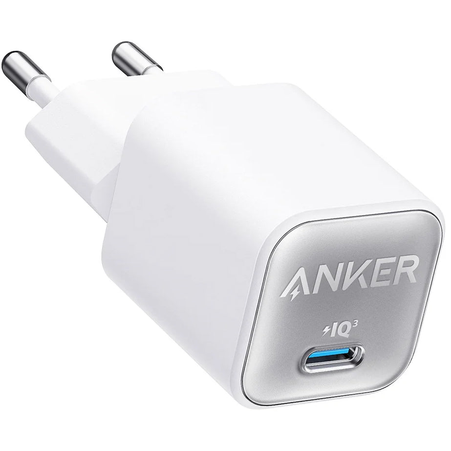 Carregador de rede Anker 511 Nano 3, 30W, 3A, 1 x USB-C, branco A2147G21 