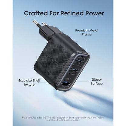Carregador de Rede Anker Nano, 70W, 3.5A, 1 x USB-A - 2 x USB-C, Preto A121AL11