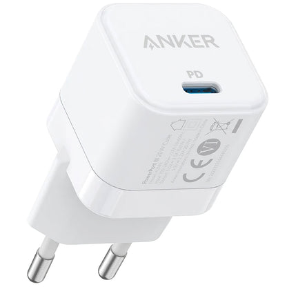 Carregador de rede Anker PowerPort III Cube, 20W, 3A, 1 x USB-C, branco A2149G21 