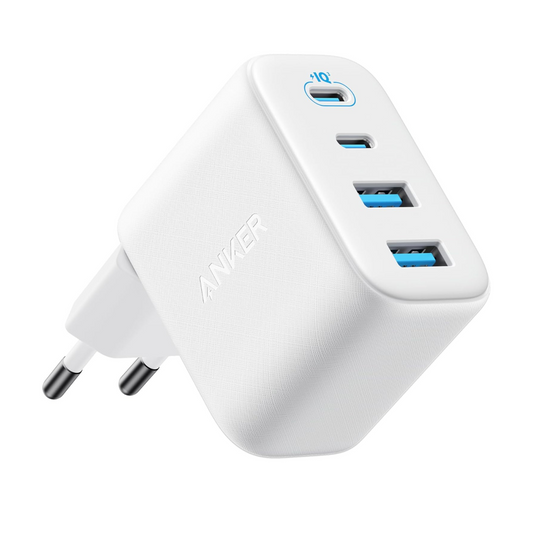 Carregador de Rede Anker Zolo, 50W, 3A, 2 x USB-A - 2 x USB-C, Branco A121EG21