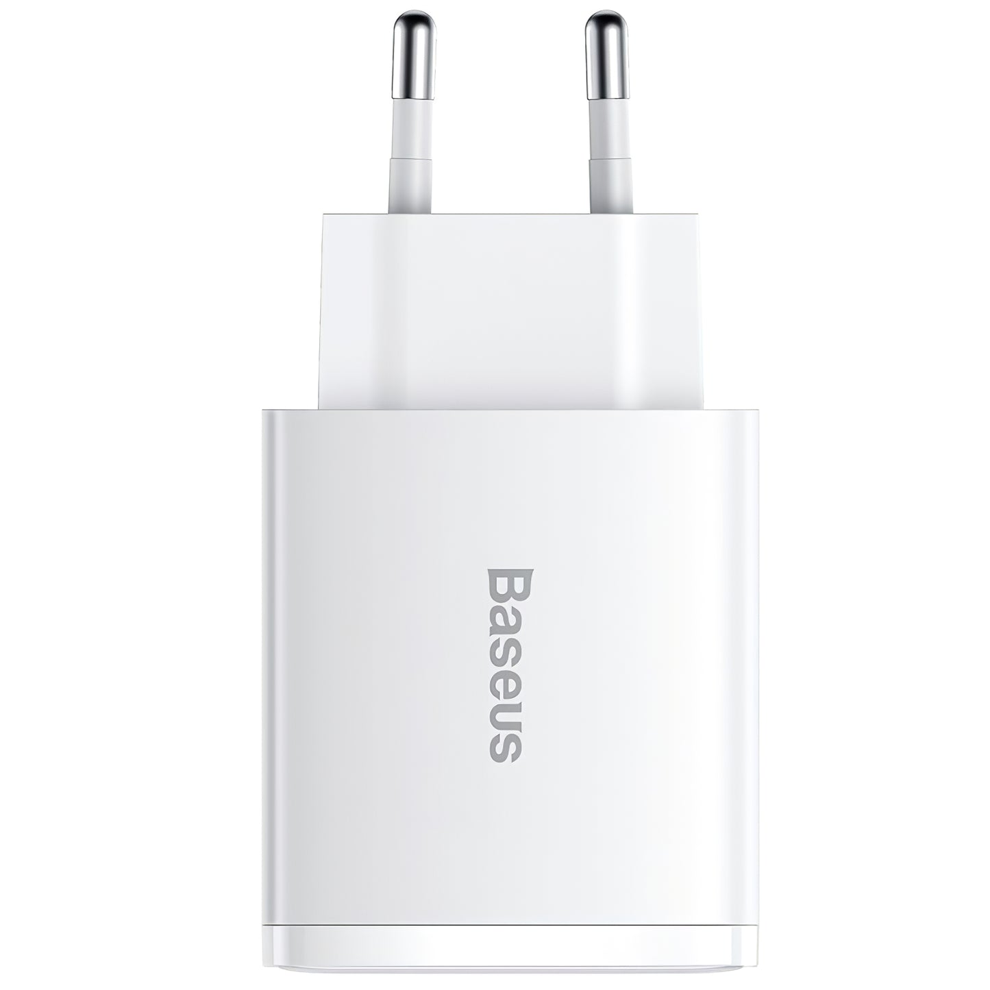 Carregador de rede Baseus Compact, 30W, 1 x USB-C - 2 x USB-A, branco CCXJ-E02 