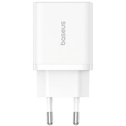 Carregador de rede Baseus Cube, 20W, 3A, 1 x USB-A - 1 x USB-C, branco P1011140321313-00 