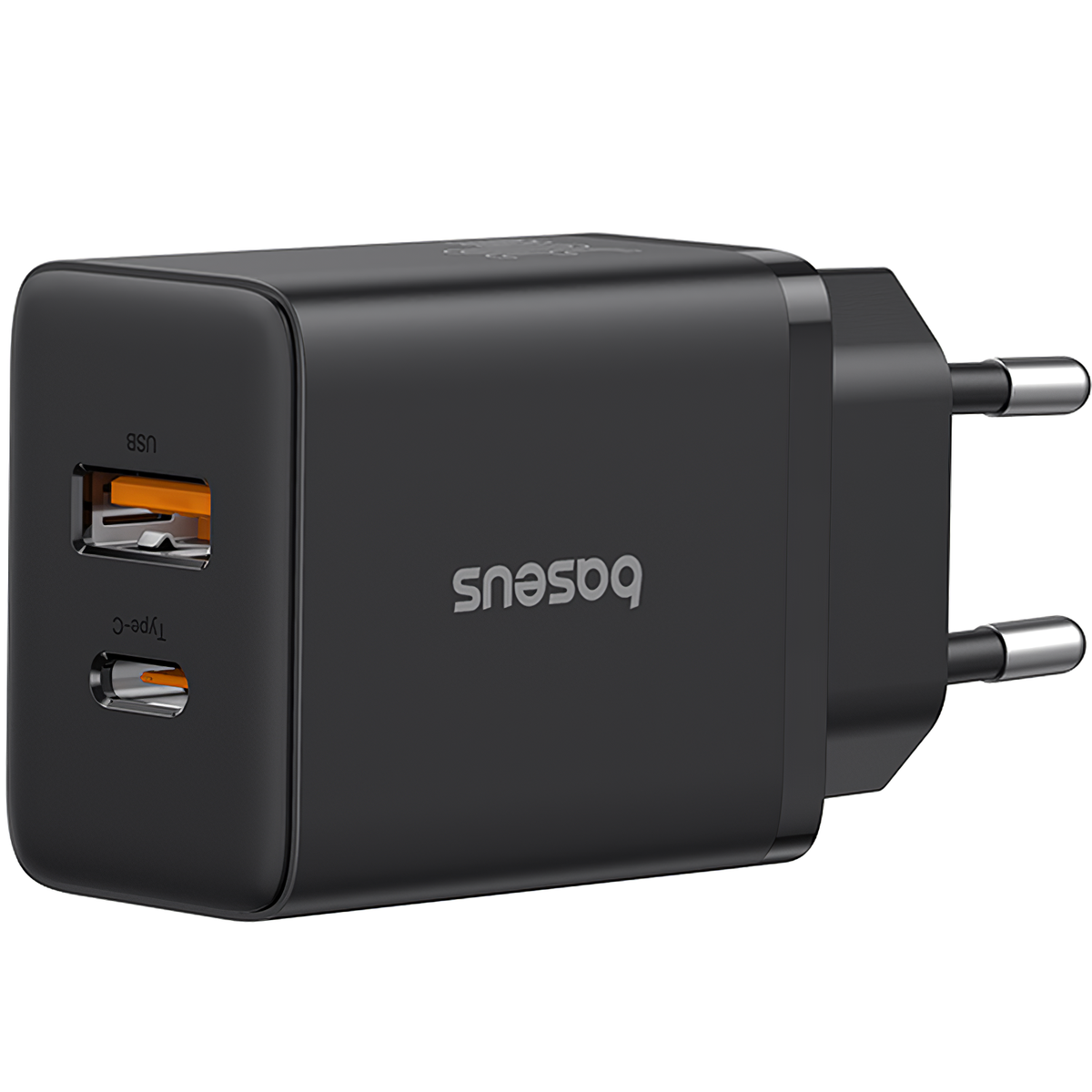 Carregador de rede Baseus Cube, 20W, 3A, 1 x USB-A - 1 x USB-C, preto P10111403113113-00 