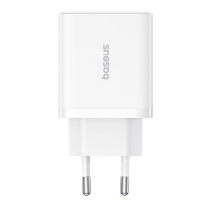 Carregador de Rede Baseus Cube, 30W, 3A, 2 x USB-A - 1 x USB-C, Branco P10111402213-00
