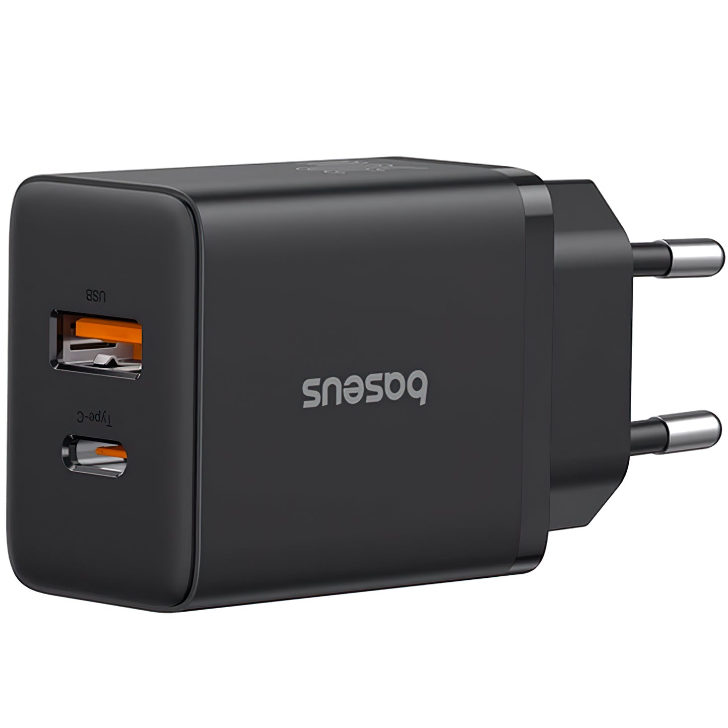 Carregador de rede Baseus Cube, 30 W, 2,4 A, 1 x USB-A - 1 x USB-C, preto P10111404113113-00 