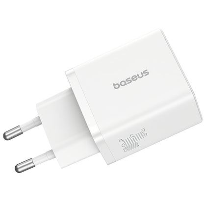 Carregador de rede Baseus Cube, 30 W, 2,4 A, 1 x USB-A - 1 x USB-C, branco P10111404213-00 