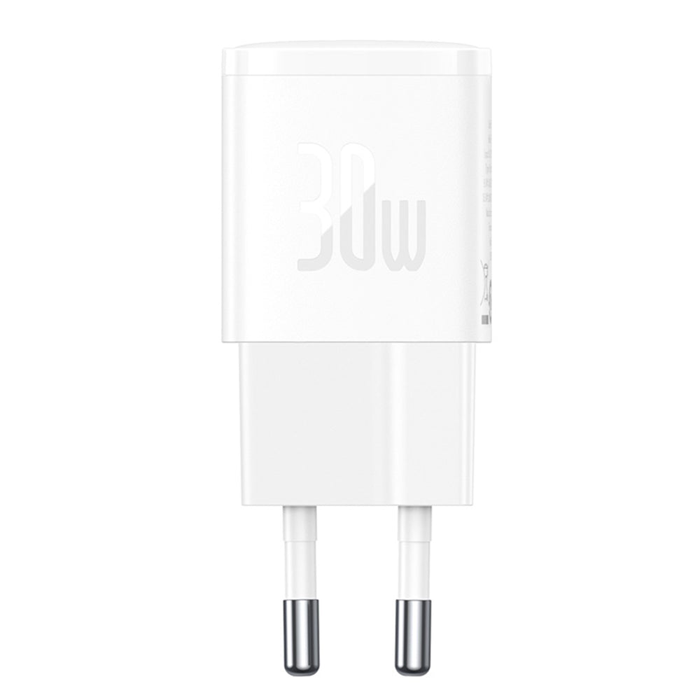 Carregador de Rede Baseus Cube Pro, 30W, 3A, 1 x USB-C, Branco CCXF000302