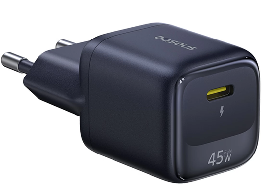 Carregador de Rede Baseus EnerFill FN22, 45W, 3A, 1 x USB-C, Preto E0123300